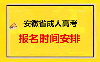 安徽2021年成人高考報名時間為什么時間